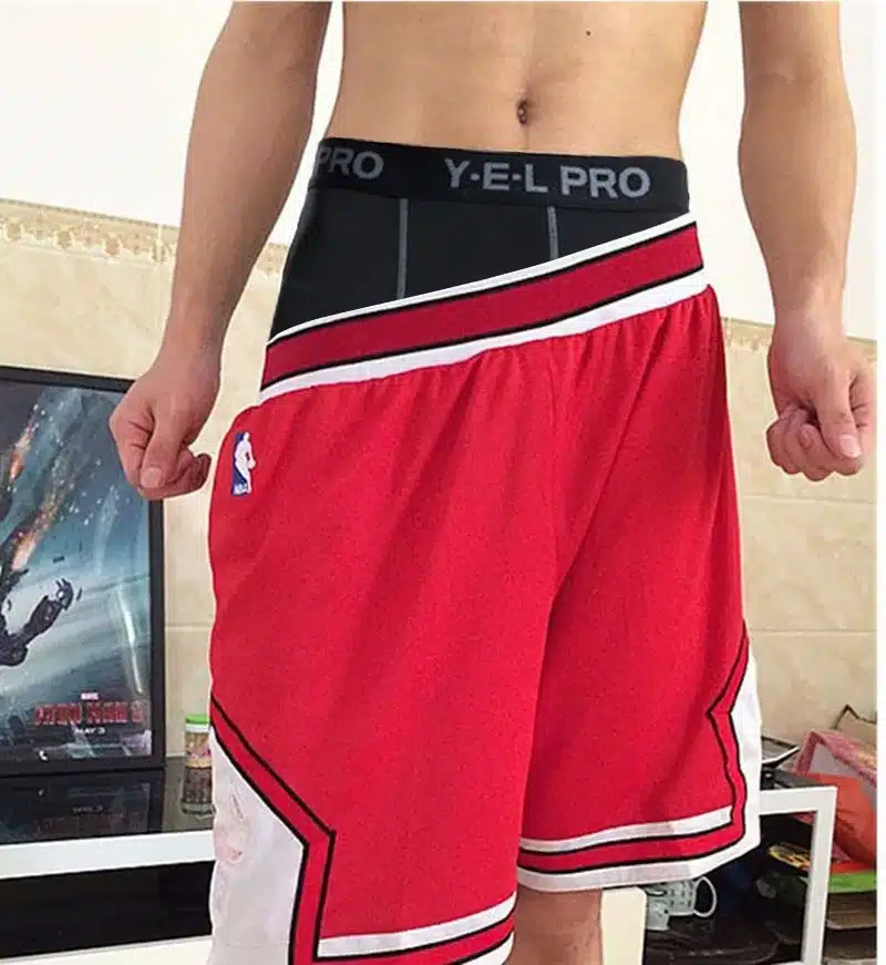 Yuerlian Hot Summer Quick Dry Gym Sports Leggings Crossfit Men's Short Football Trousers Jogging Compression Tight Running Short 12