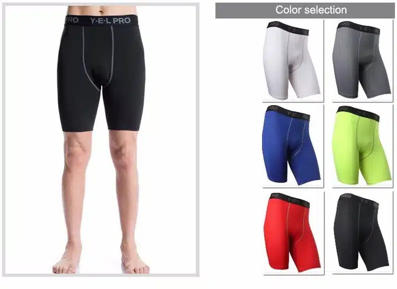 Yuerlian Hot Summer Quick Dry Gym Sports Leggings Crossfit Men's Short Football Trousers Jogging Compression Tight Running Short 14
