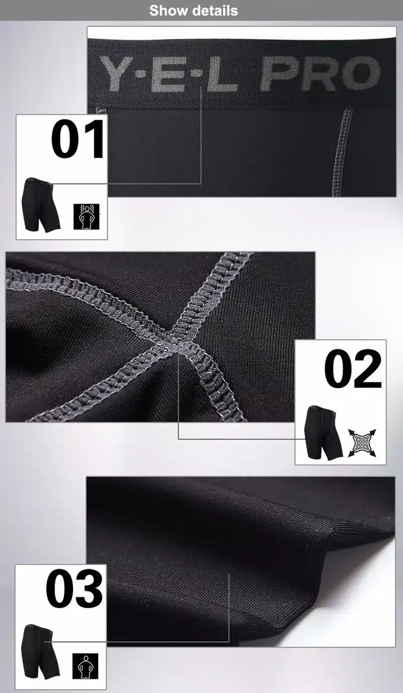 Yuerlian Hot Summer Quick Dry Gym Sports Leggings Crossfit Men's Short Football Trousers Jogging Compression Tight Running Short 17