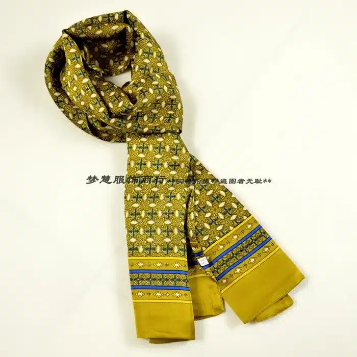2016 New Arrival Man100% Silk Scarf Printed New Style Brand Male Scarves 160*26cm Man Scarf For Spring Autumn Winter Long Scarf 25