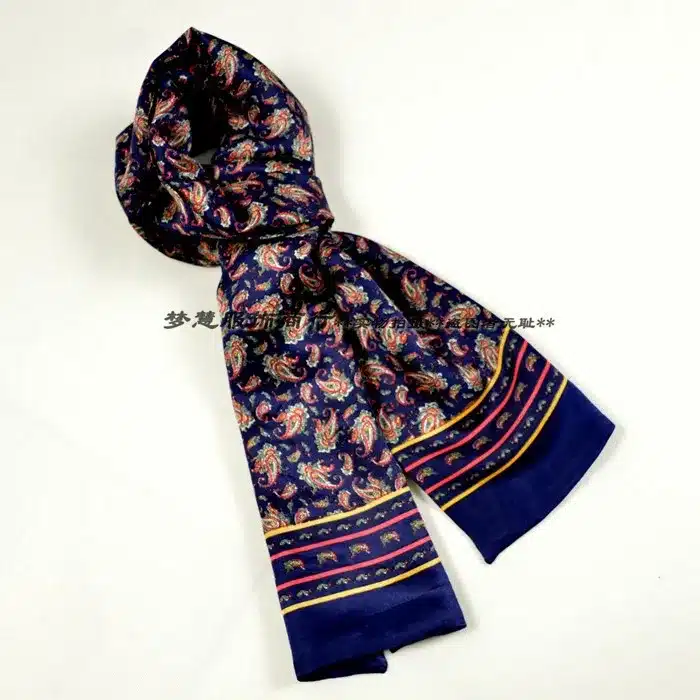 2016 New Arrival Man100% Silk Scarf Printed New Style Brand Male Scarves 160*26cm Man Scarf For Spring Autumn Winter Long Scarf 27