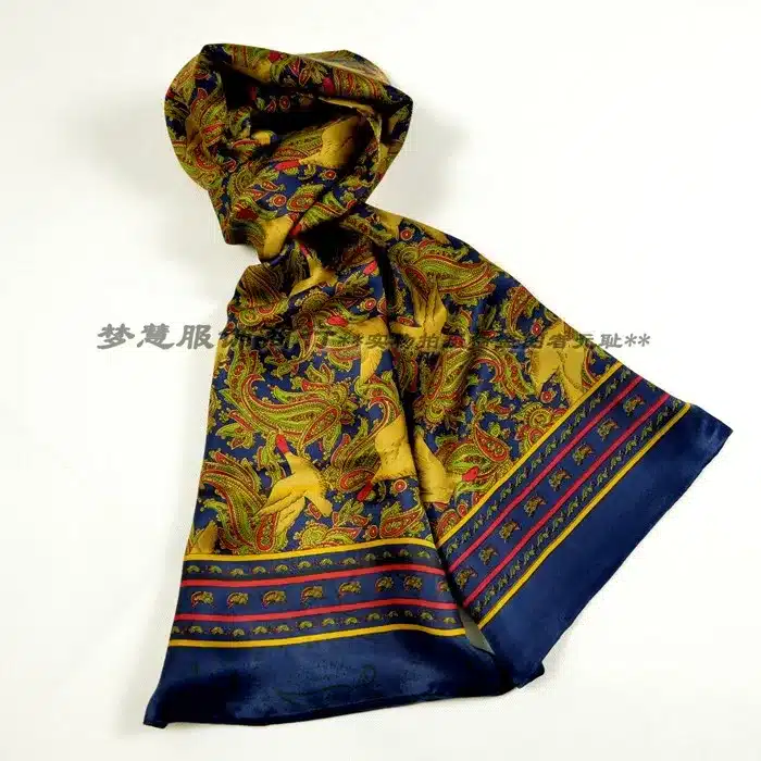 2016 New Arrival Man100% Silk Scarf Printed New Style Brand Male Scarves 160*26cm Man Scarf For Spring Autumn Winter Long Scarf 29
