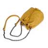 kollane nahast bucket kott metallist ketiga