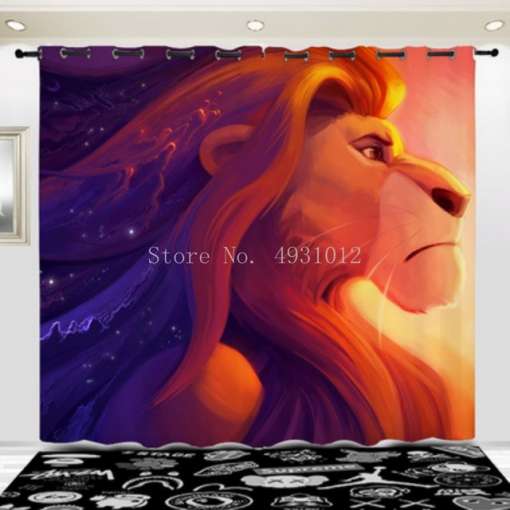 "Lion King" tegelastega kardinad | E-pood Tootemaailm “Lion King” tegelastega kardinad