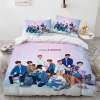 voodipesukomplekt kpop bändi pildiga, pastelsetes toonides