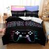 must voodipesukomplekt mängukonsooli ja game over tekstiga