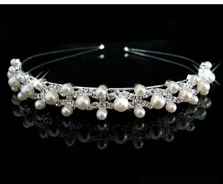 Wedding Bridal Bridesmaid Tiara Crown Headband Heart Girls Love Crystal Rhinestone Jewelry hair Accessories Bride Head Ornament 14