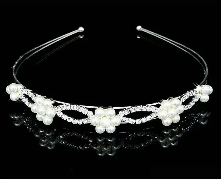 Wedding Bridal Bridesmaid Tiara Crown Headband Heart Girls Love Crystal Rhinestone Jewelry hair Accessories Bride Head Ornament 19