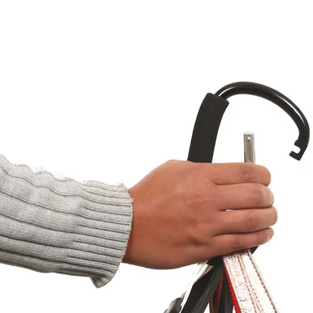 Aluminium Black Baby Stroller Hooks High Quality Button Carabiner Shopping Bag Carriage Hooks Pushchair Stroller Accessory Hook 18