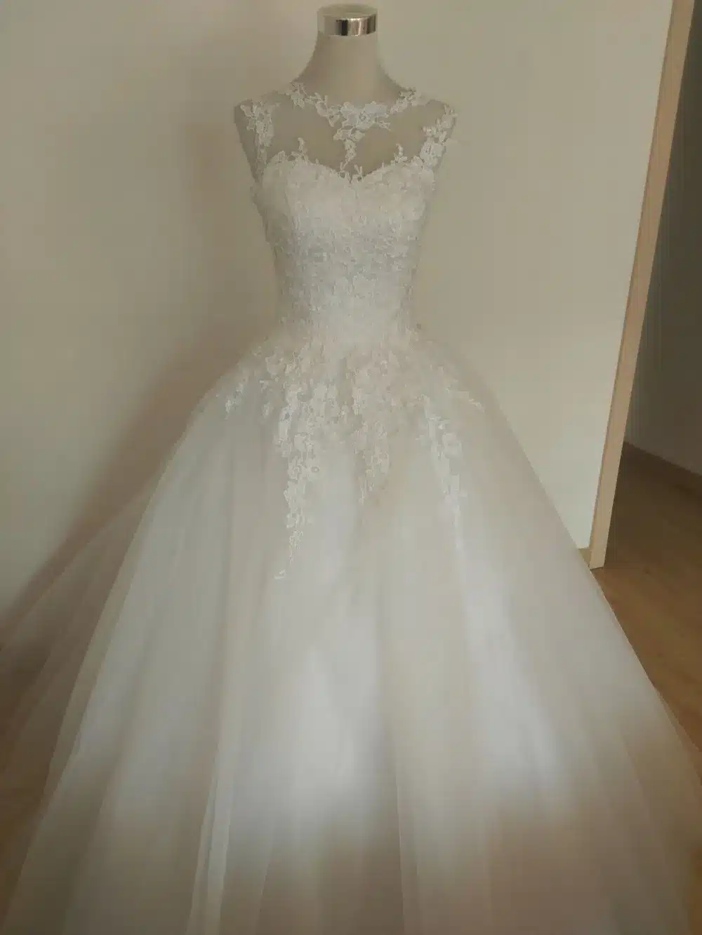 ZJ9036 2016 lace White Ivory Gown Lace up back Croset Wedding Dresses for bride plus size maxi Customer made size 2-26W 15