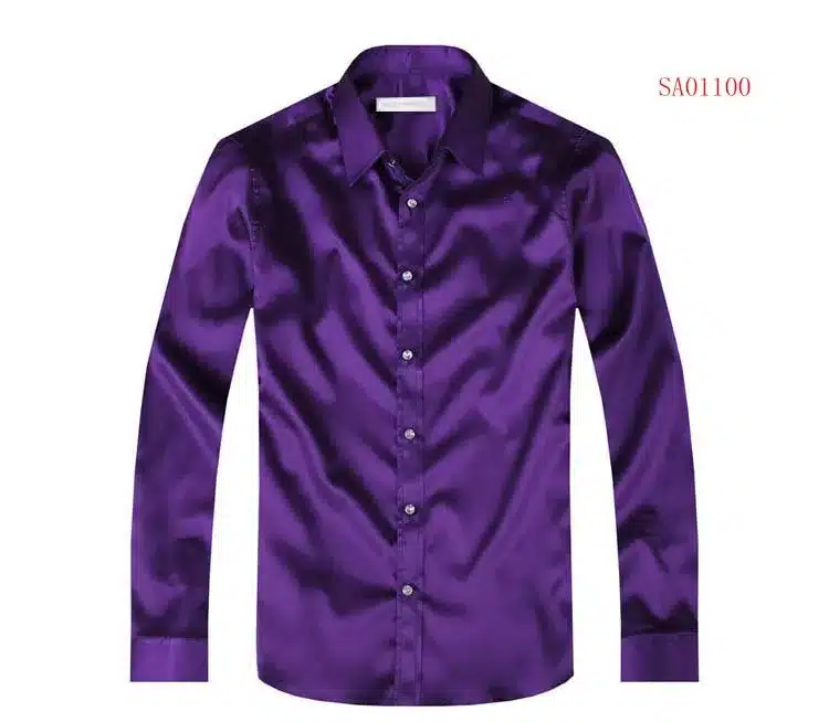 2017 long sleeve autumn spring thin fashion loose casual silk men dress shirt plus size plus size soft male good quality top 7