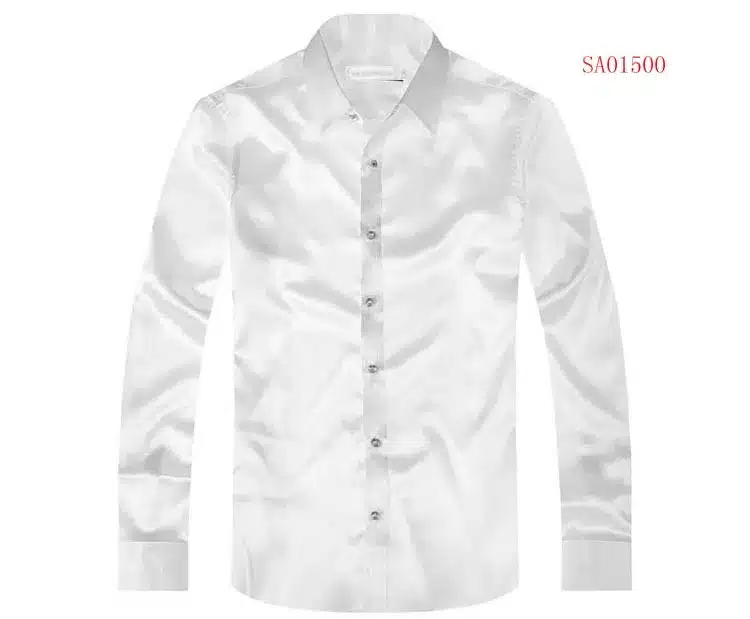 2017 long sleeve autumn spring thin fashion loose casual silk men dress shirt plus size plus size soft male good quality top 24