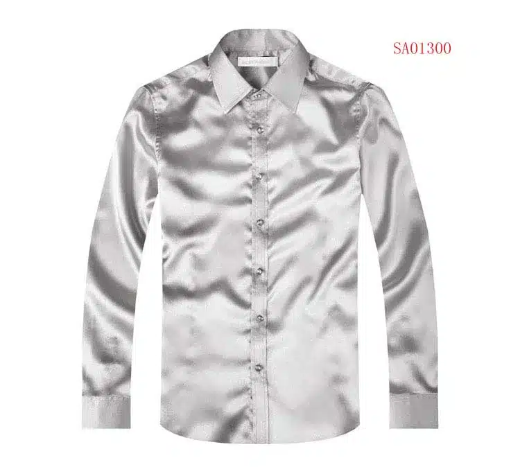 2017 long sleeve autumn spring thin fashion loose casual silk men dress shirt plus size plus size soft male good quality top 32