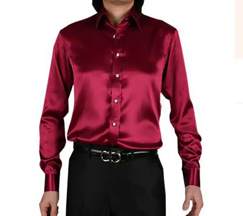 2017 long sleeve autumn spring thin fashion loose casual silk men dress shirt plus size plus size soft male good quality top 40