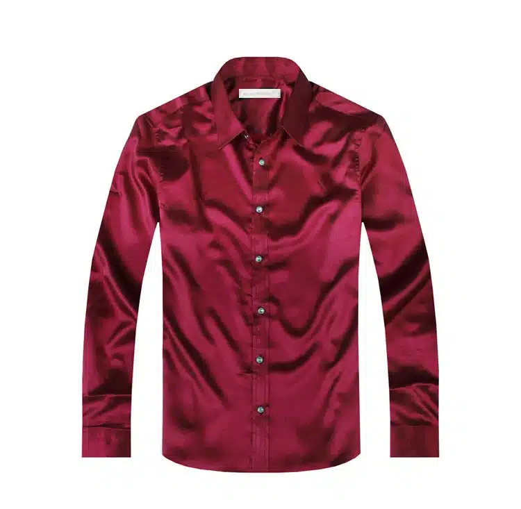 2017 long sleeve autumn spring thin fashion loose casual silk men dress shirt plus size plus size soft male good quality top 41