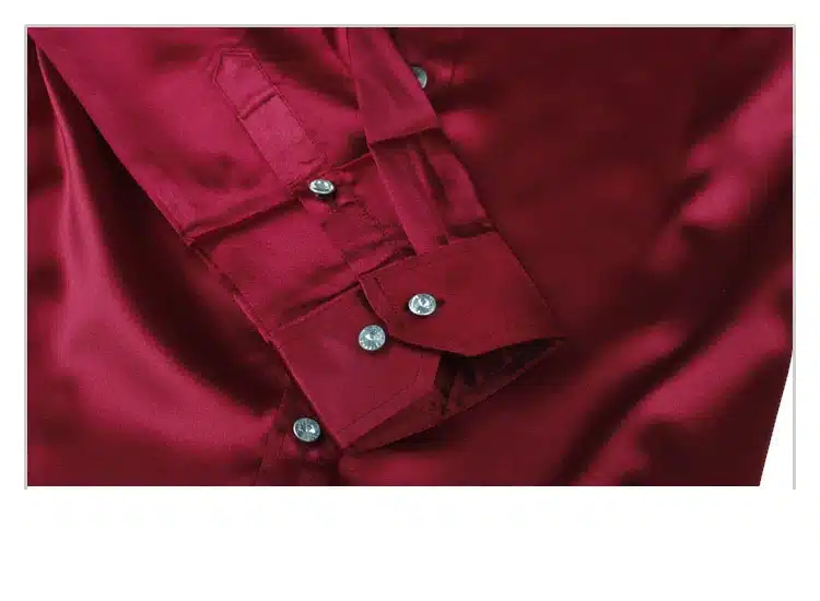 2017 long sleeve autumn spring thin fashion loose casual silk men dress shirt plus size plus size soft male good quality top 43