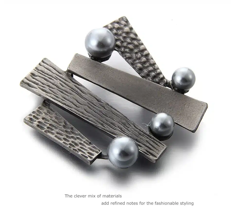 Mloveacc Brand Antique Metal Simulated Pearls Brooches And Pins For Women Fashion Boho Geometric Brooches Jewelry 16