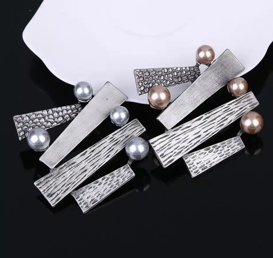 Mloveacc Brand Antique Metal Simulated Pearls Brooches And Pins For Women Fashion Boho Geometric Brooches Jewelry 20