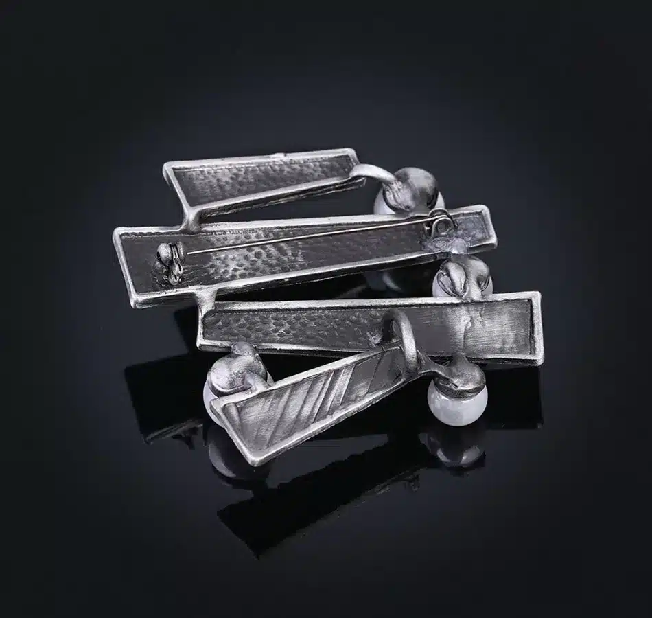Mloveacc Brand Antique Metal Simulated Pearls Brooches And Pins For Women Fashion Boho Geometric Brooches Jewelry 25