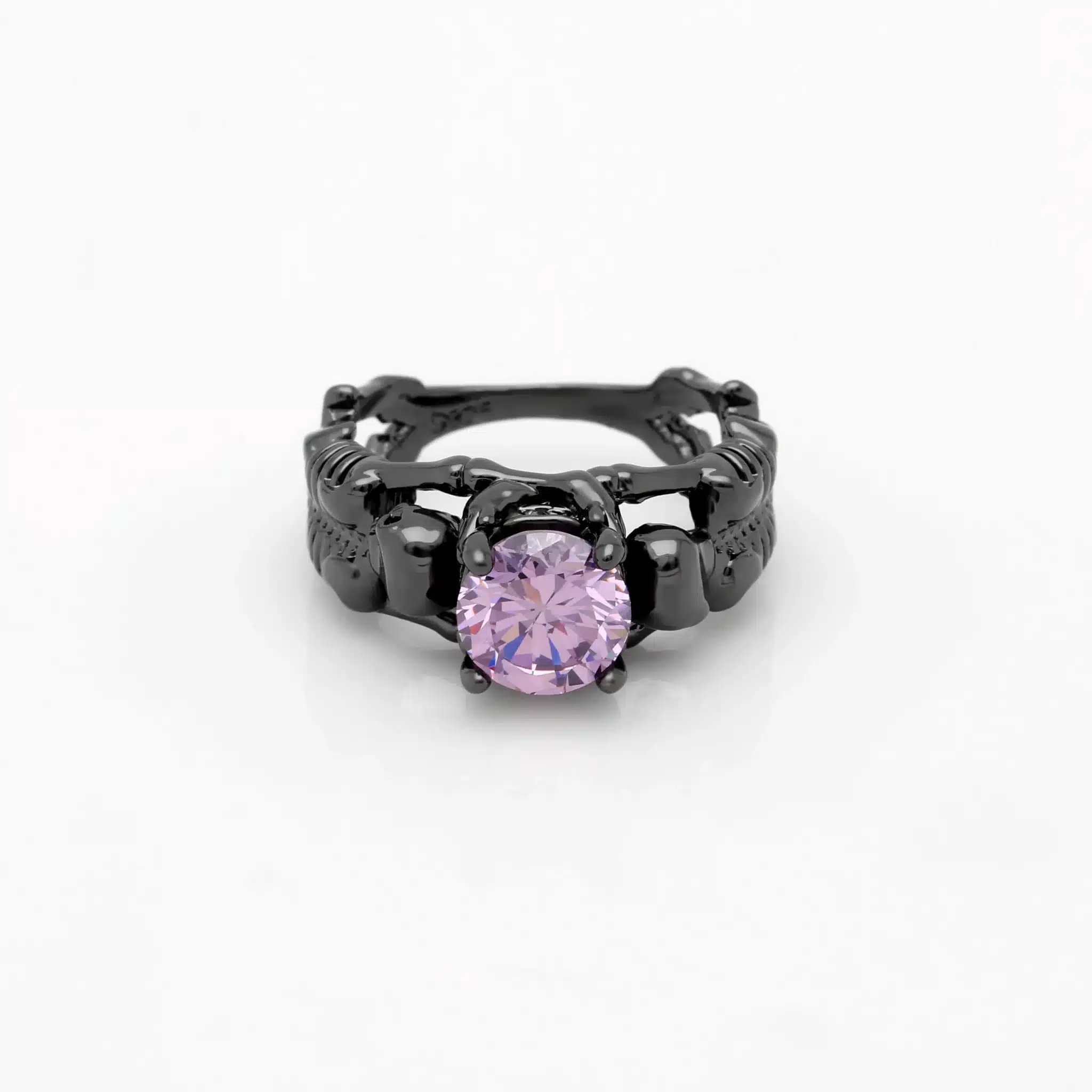 UFOORO Ghost evil Skull skeleton Hand CZ Ring European and American Punk style Motor Biker Men Ring 2017 new skull men's jewelry 41