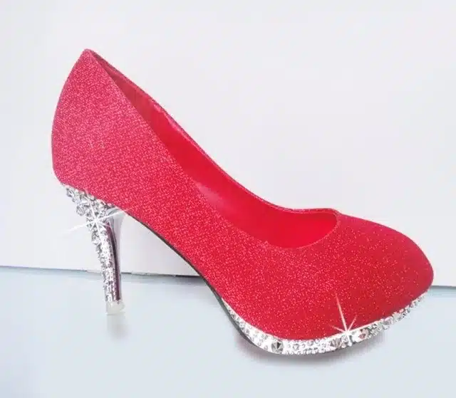 2016 Glitter Wedding Shoes Bridal Evening Party Crystal Red Bottom High Heels Women Shoes Sexy Women's Pumps Bridal Shoes 16