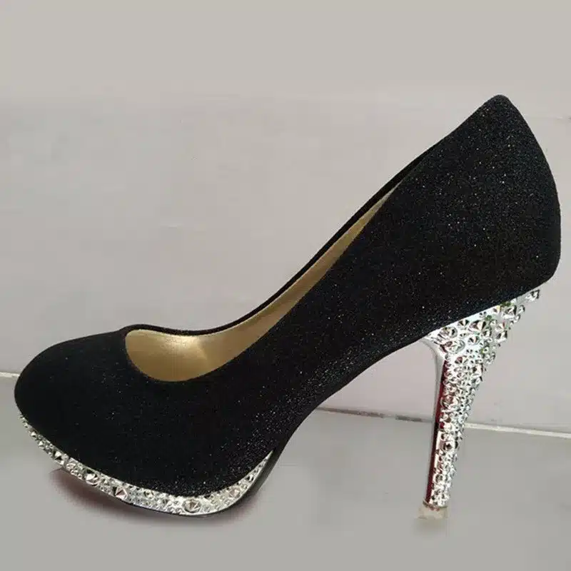 2016 Glitter Wedding Shoes Bridal Evening Party Crystal Red Bottom High Heels Women Shoes Sexy Women's Pumps Bridal Shoes 33