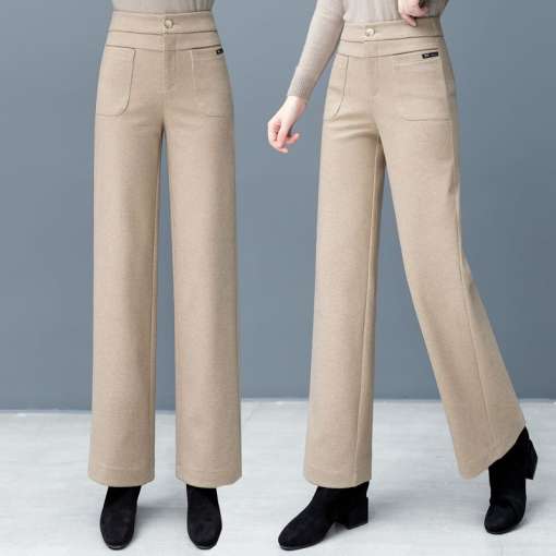 2023-Winter-New-Trousers-Straight-Woolen-Pants-Women-s-Casual-Pants-All-Matching-Loose-fitting-and-4 – saadaval Tootemaailm e-kaubamajas