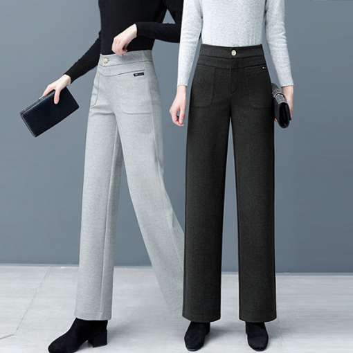 2023-Winter-New-Trousers-Straight-Woolen-Pants-Women-s-Casual-Pants-All-Matching-Loose-fitting-and-2 – saadaval Tootemaailm e-kaubamajas