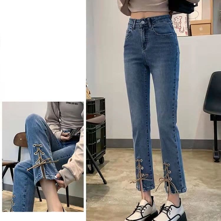 Korean-Fashion-Skinny-Pant-Women-High-Waist-Stretch-Jeans-Pants-Pencil-Capris-Streetwear-Hip-Lift-Denim-1 – saadaval Tootemaailm e-kaubamajas
