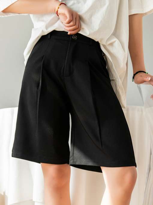Women-s-Summer-Shorts-for-Women-2023-High-Waist-Female-Loose-Classic-Knee-Length-Office-Wide-5 – saadaval Tootemaailm e-kaubamajas