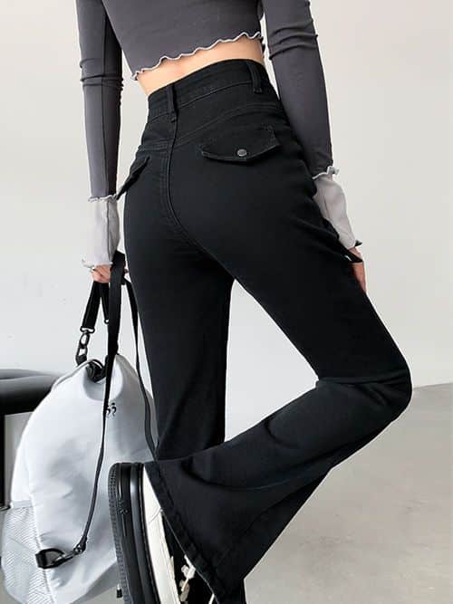 Vintage-Black-Jeans-for-Women-Spring-Summer-Straight-Workwear-Wide-Leg-Casual-Pants-Fashion-Streewear-Casual-5 – saadaval Tootemaailm e-kaubamajas