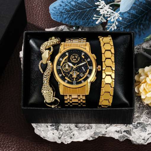 Luxury-Watch-Gift-Set-for-Men-Full-Steel-Quartz-Hollow-Date-Wristwatch-to-Father-with-2-1 – saadaval Tootemaailm e-kaubamajas