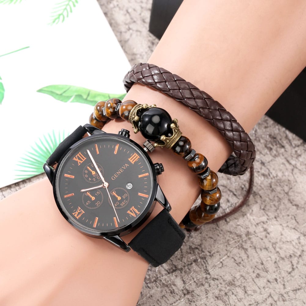 Personality-Men-s-Watch-Bracelets-Gift-Set-Luxury-Leather-Quartz-Date-Watches-with-Box-for-Boyfriend-1 – saadaval Tootemaailm e-kaubamajas