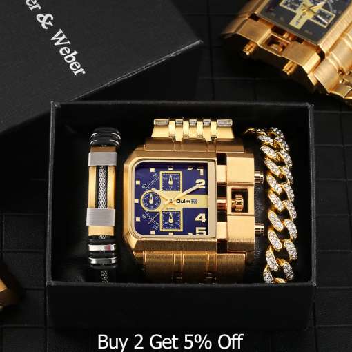 Luxury-Gold-Watch-Men-s-Full-Steel-Calendar-Big-Dial-Quartz-Wristwatch-Bracelets-Christmas-Gift-Set-5 – saadaval Tootemaailm e-kaubamajas