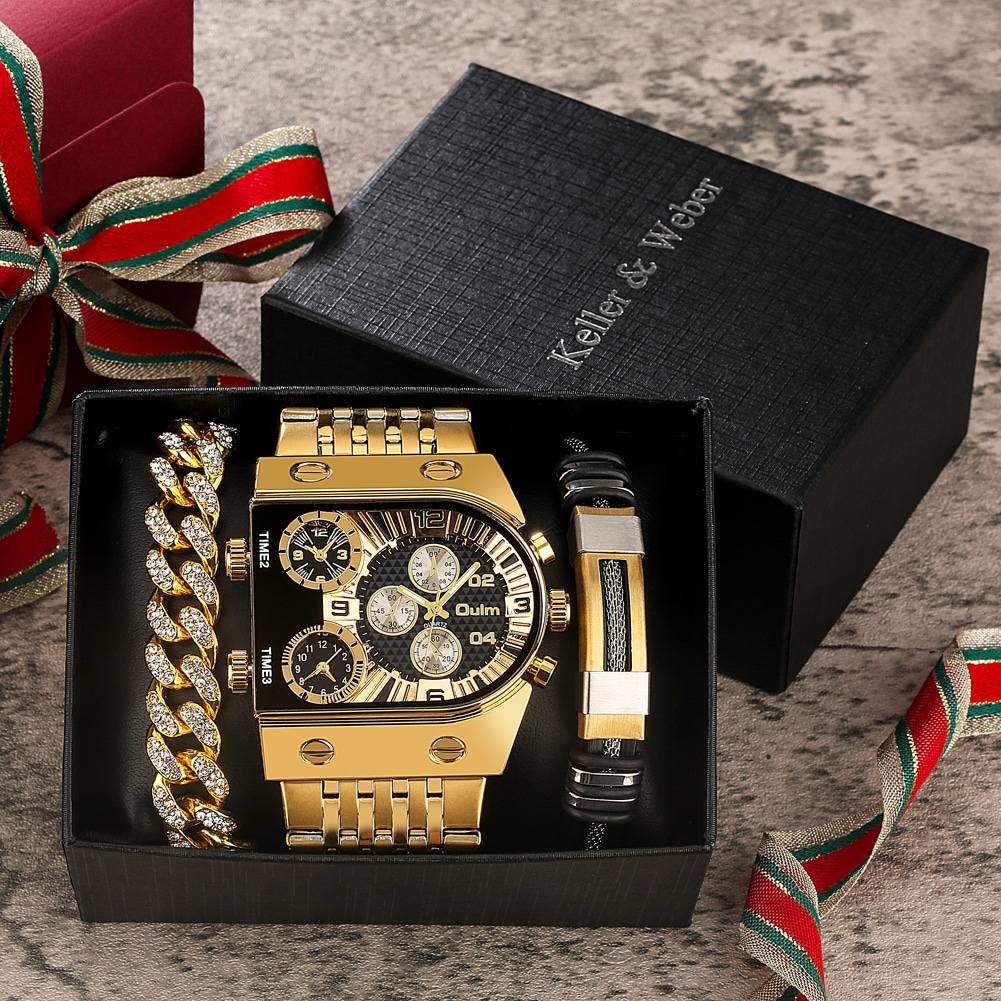 Luxury-Gold-Watch-Men-s-Full-Steel-Calendar-Big-Dial-Quartz-Wristwatch-Bracelets-Christmas-Gift-Set-1 – saadaval Tootemaailm e-kaubamajas