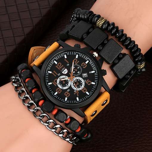 Fashion-Wristwatch-Set-for-Father-Birthday-Present-Exquisite-Father-s-Day-Gift-Watch-Bracelet-to-Dad-3 – saadaval Tootemaailm e-kaubamajas