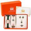 Ladies-Green-Watch-Jewelry-Set-with-Box-Leather-Quartz-Watch-for-Women-Emerald-Necklace-Ring-Birthday-4 – saadaval Tootemaailm e-kaubamajas