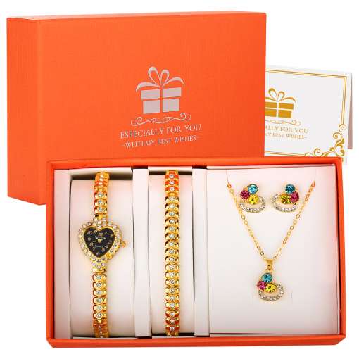Luxury-Elegant-Watch-for-Women-Earrings-Necklace-Jewellery-Gift-Set-for-Ladies-Heart-Rhinestone-Quartz-Wristwatch-5 – saadaval Tootemaailm e-kaubamajas
