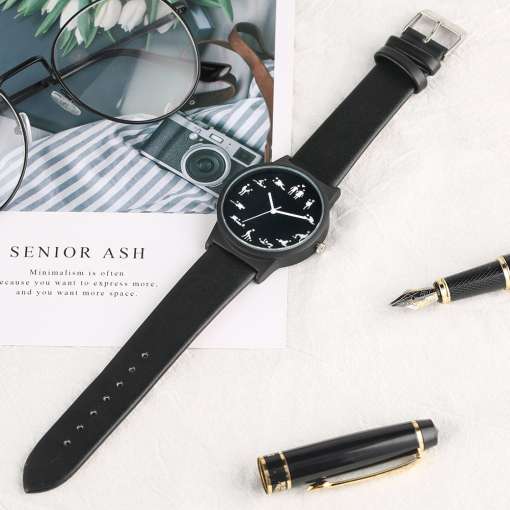 Classic-Black-Quartz-Watch-Special-Dial-Pattern-Men-s-Leather-Watch-Quartz-Clock-Anniversary-Gift-to-3 – saadaval Tootemaailm e-kaubamajas