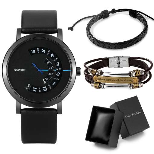 Watch-and-Bracelet-Gift-Set-for-Men-Leather-Casual-Creative-Turntable-Quartz-Wristwatches-Men-Original-Gifts-5 – saadaval Tootemaailm e-kaubamajas