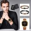 Watch-Gift-Set-for-Men-Fashion-Quartz-Roman-Numeral-Watch-Clock-2-Pieces-Man-s-Elastic-3 – saadaval Tootemaailm e-kaubamajas