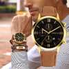 Watch-Gift-Set-for-Men-Fashion-Quartz-Roman-Numeral-Watch-Clock-2-Pieces-Man-s-Elastic-2 – saadaval Tootemaailm e-kaubamajas