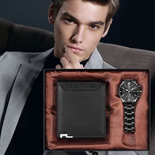 Business-Wallet-Watch-Set-Men-s-Quartz-Stainless-Steel-Wristwatch-Fashion-Classic-Black-Purse-Birthday-Gift-2 – saadaval Tootemaailm e-kaubamajas