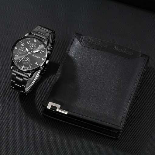 Business-Wallet-Watch-Set-Men-s-Quartz-Stainless-Steel-Wristwatch-Fashion-Classic-Black-Purse-Birthday-Gift-4 – saadaval Tootemaailm e-kaubamajas