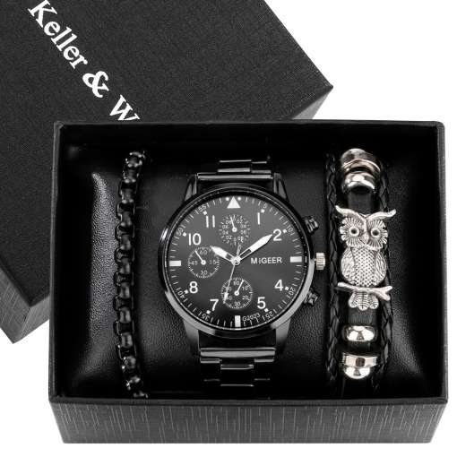 New-Luxury-Valentine-s-Day-Gifts-for-Boyfriend-Full-Steel-Quartz-Watch-with-2-Bracelets-Beautiful-5 – saadaval Tootemaailm e-kaubamajas