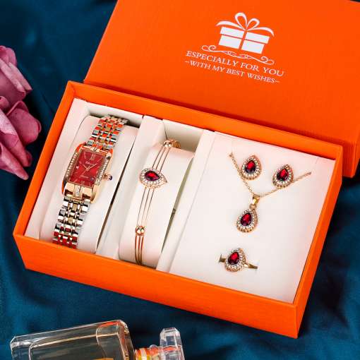 New-Fashion-Quartz-Wrist-Watch-for-Women-Luxury-Necklace-Ring-Jewelry-Gift-Box-for-Ladies-Elegant-2 – saadaval Tootemaailm e-kaubamajas