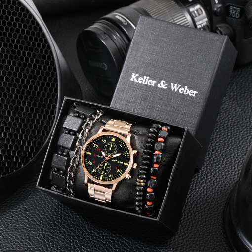 Business-Man-s-Watch-Bracelet-Set-with-Box-Quartz-Durable-Wristwatch-Men-Bracelet-Chain-Best-Anniversary-4 – saadaval Tootemaailm e-kaubamajas