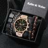 Business-Man-s-Watch-Bracelet-Set-with-Box-Quartz-Durable-Wristwatch-Men-Bracelet-Chain-Best-Anniversary-2 – saadaval Tootemaailm e-kaubamajas