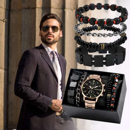 Business-Man-s-Watch-Bracelet-Set-with-Box-Quartz-Durable-Wristwatch-Men-Bracelet-Chain-Best-Anniversary-1 – saadaval Tootemaailm e-kaubamajas
