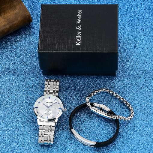 New-Fashion-Men-s-Watch-Bracelet-Gift-Set-Men-Full-Steel-Minimalist-Calendar-Dial-Watch-with-5 – saadaval Tootemaailm e-kaubamajas
